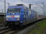 BR 101 Werbelokomotiven BR 101 102-2 mit IC 2311 'Nordfriesland' nach Heidelberg,
Gleis 16 ,Ausfahrt Dortmund Hbf.(22.04.2008) 