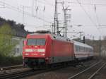 BR 101 mit Zugen 101 089-1 mit einem Inter City bei der Einfahrt in D�sseldorf Hbf am 20.04.2008