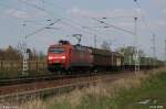BR 152 152 080 mit einem G�terzug gen S�den.