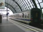 Nachschuss auf den letzten Wagen des Berlin-Warschau-Express. Fotografiert am 09.04.08 ...
