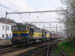 BR 753 GZ in Richtung Kladno, mit OKD 753 714 und 713 am 18.04.2008