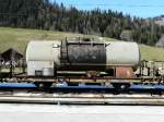 MOB Montreux - Berner Oberland - Bahn MOB - Zisternenwagen  Uhk 898 Foto vom  29.03.2008