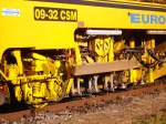 Stopfmaschinen Eine Baumaschine, abgestellt in Elmshorn. 21.04.08