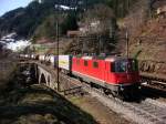 Am 28.03.2008 leistete die Re 4/4 II 11177 Stossdienst am ...