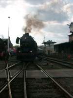 br-50-50-drg-dr-db-050-053-db 50 3648 steht am Ende des SEM Sonderzuges. Sie fuhr Tv in Richtung Erzgebirge 