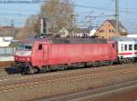 BR 120 120 142 mit einem IC durch Hannover Messe/Laatzen am 12.04.08