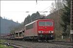 Der Energiecontainer 155 038 ist bei Plettenberg mit dem CSQ ...