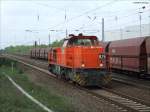 RBH 825 ( Bj.2006 angemietet von MRCE) rollt langsam in ...