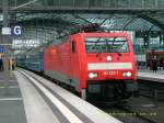 189 020 war am 09.04.08 Zuglok des D 247 nach ...