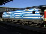 Die 1116 007 EM Griechenland am 15.03.2008 in Wien S�dbahnhof. ...