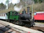 La G 3/4 1 Rh�tia des RhB est arriv�e � ...