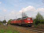 232 265-9 + 232 691-6 als Lz am 26.04.2008 in ...