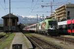Dieses Bild zeigt 1116 264 Euromotion bei der Abfahrt mit ... Dieses Bild zeigt 1116 264 Euromotion bei der Abfahrt mit ...
