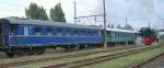 Lokparade im Bw Sch�neweide 2007: BR 94, alte Schnellzugwagen der ...