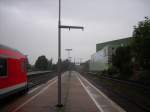 Bahnhof Bad Harzburg, im hintergrund die ber�hmte Signalbr�cke  ...