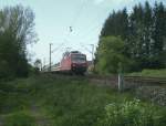 120 149-0 mit IC Hannover-Leipzig am 30.04.2008. Der Zug
f�hrt sonst ...