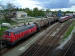 Die 218 358 am 01.05.2008 abgestellt im BW M�hldorf.  ...