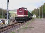 BR 112 656-5 von der Erzgebirgsbahn Chemnitz mit Foto-Personenzug
auf dem ...