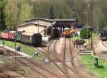 Blick vom Stellwerk 3 ...  J�rgen Reimann 05.05.2008