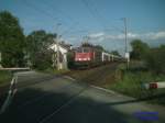 155 029-2 mit Holzzug ...  Ulrich Lorenz 07.05.2008