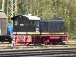 V 36 005 am 06.05.2008 bei Rangierarbeiten im Bf. Eystrup. ...