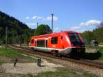 Der 641 035 am 10.05.2008 bei der Ausfahrt in Leutenberg. ...