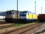 246 011-1 sonnt sich neben der W232.04 der ITL im ... 246 011-1 sonnt sich neben der W232.04 der ITL im ...