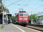 111 007-1 f�hrt mit dem RE10418(RE4) in Richtung Aachen Hbf ...