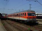 Der 614 006 am 14.05.2008 bei der Ausfahrt aus N�rnberg ...