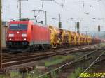 185 317-5 mit Sch�ttgutwagen. ...  Robert Viktor 16.05.2008