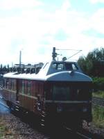 Oberleitungsrevisionstriebwagen(ORT)auf den Weg nach Niederwiesa zur Aufstellung f�r die Lokparade ...