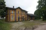 Bahnhofsgeb�ude, Stra�enseite, Zustand: 18.05.2008 ...  Frank Gutschmidt 20.05.2008
