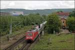 101 075 schiebt bei ...  Florian B�ttcher 20.05.2008
