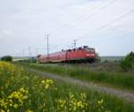 Die Regionalbahn nach Eilenburg ...  Michael Rathmann 20.05.2008