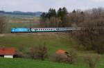 101 016 (Unicef) mit IC 82 bei A�ling (16.04.2008)  ...