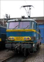 SNCB E-Lok 1602 war auch am Tag der offenen T�r ...