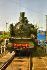 92 503 auf der Drehscheibe im Bw Dresden-Altstadt (Dampfloktage Mai ...