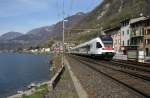 RABe 524 013 am 26.3.2008 als S1 in Richtung Chiasso ...