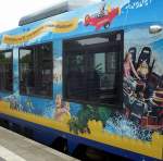 Legoland-Werbung am NOB LINT 41 VT 304, 17.05.2008  ...