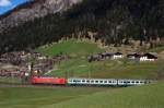 101 107 mit EC 85 in St. Jodok (20.04.2008)  ...