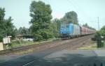185 519-6 mit Erzleerzug H�he Peine am 30.05.2008  ...