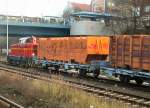 G�terverkehr in Berlin, hier ein G�terzug an der Hermannstrasse, 2007 ...