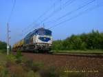 232 037 Ei.L.T. am 30.05.08 mit ihrem G�terzug durch Muldenstein ...