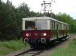 Zug der Buckower Kleinbahn bei Waldsieversdorf. Kinder d�rfen hier �brigens ...