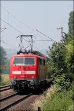 111 014 schiebt bei ...  Florian B�ttcher 10.06.2008