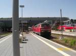 218 432-3 mit RE 21416 kurz vor der Abfahrt nach ...