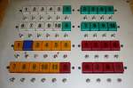 Platte 4: Abstellgleise (Schattenbahnhof) wei� und gr�n obere Ebene, gelb ...