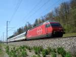 Re 460 008 mit EW IV-Pendel nach Z�rich HB am ...