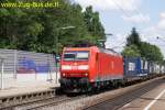BR 145 145-0 bei der Durchfahrt in Gundelfingen  ...
