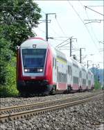 Steuerwagen 009 an der Spitze der RB 3215 nach Wiltz ...